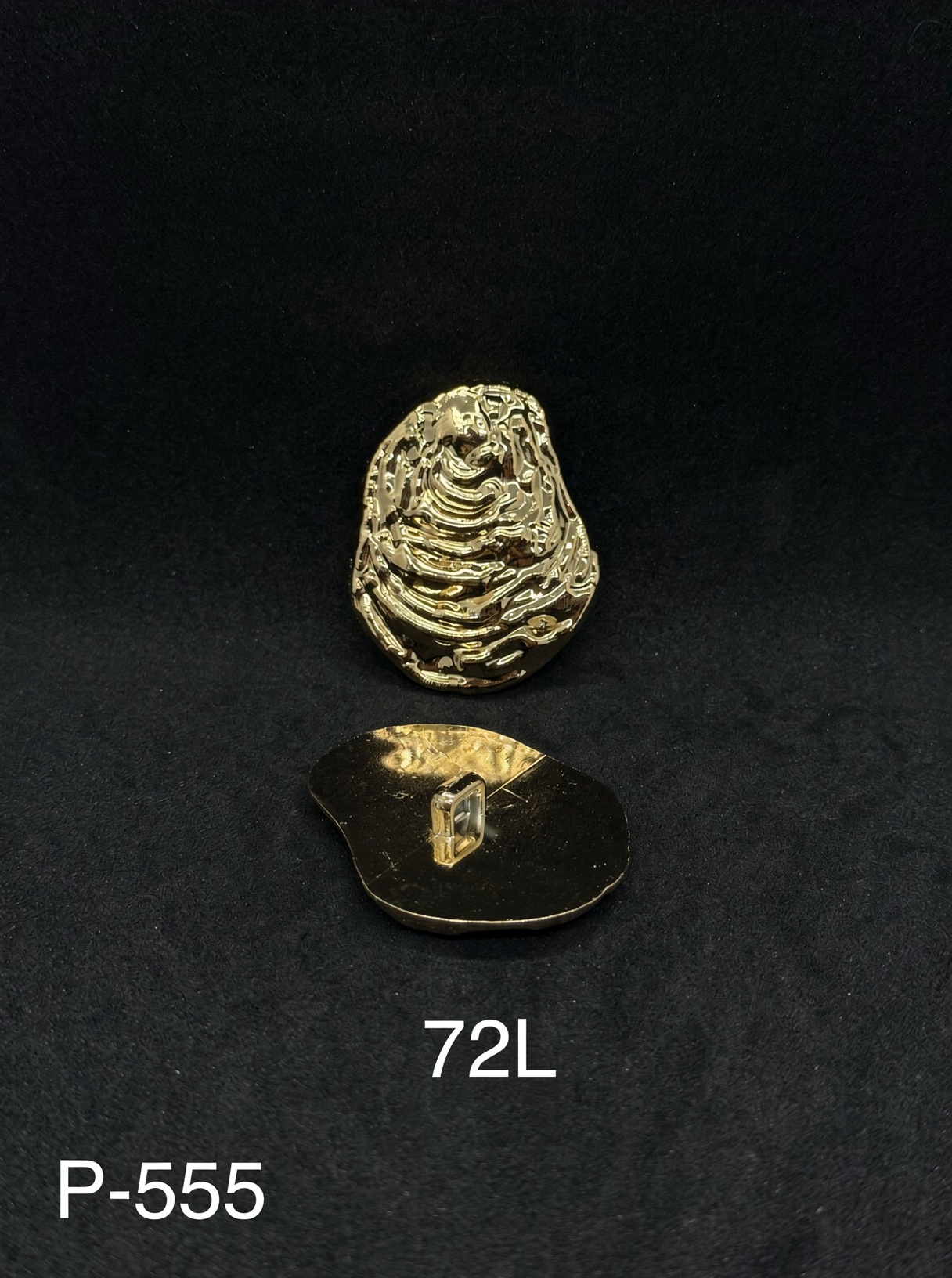 72 أزرار كبيرة بمظهر معدني قياس Ligne
