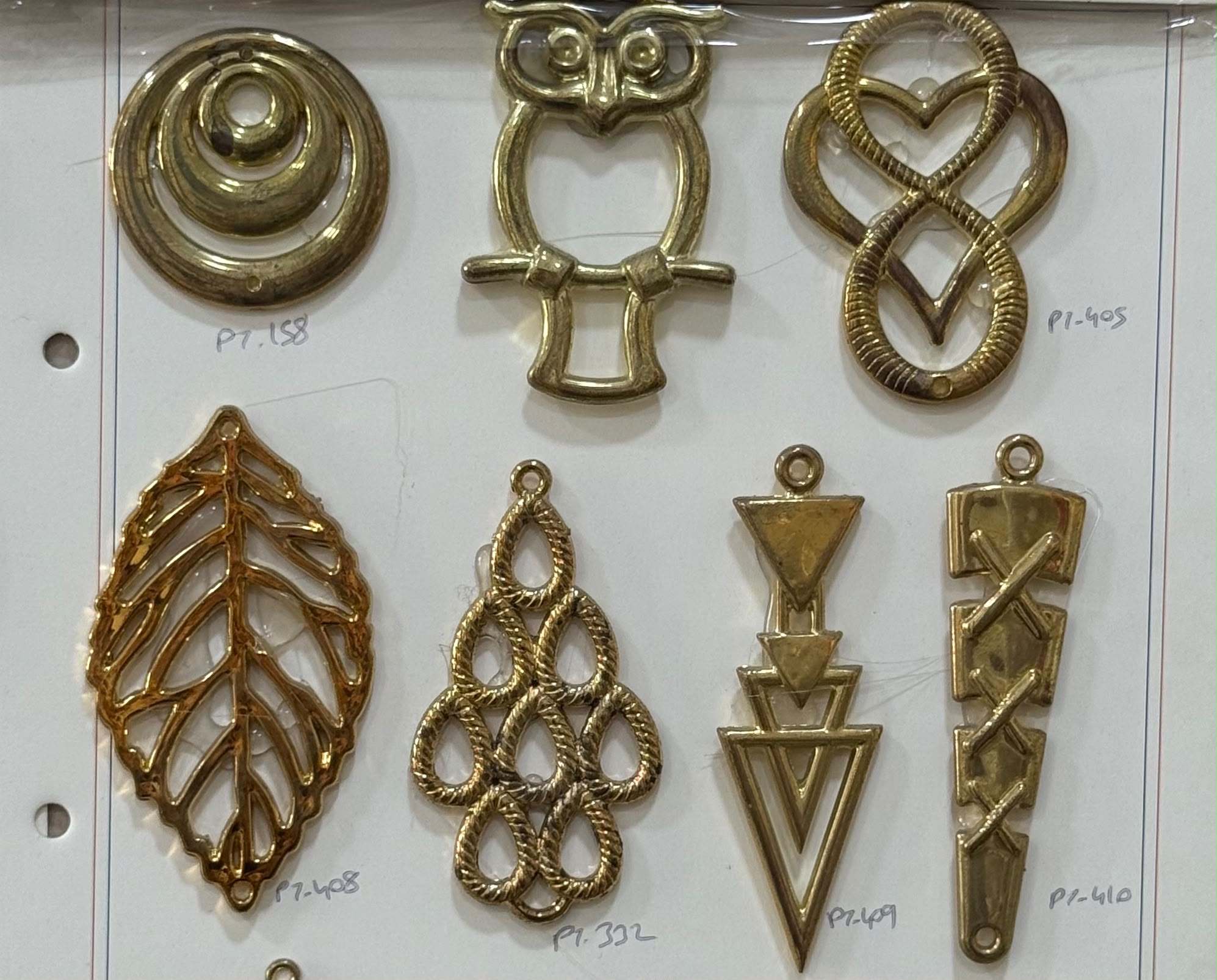 Metalize Kolye Ucu Kartelaları